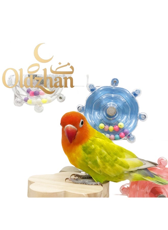 Oldzhan Parrot decompression toy, flying saucer spinning fun, bird entertainment toy (blue) - Image 1